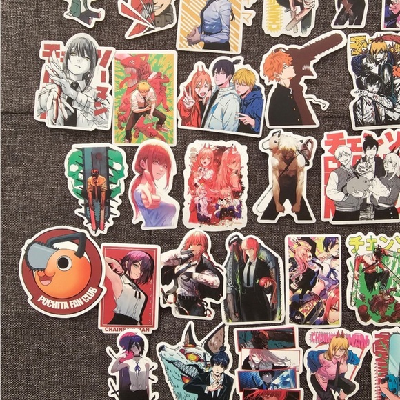 Chainsaw Man Anime Sticker Set of 50 pcs Japanese Anime - Picture 5 of 5